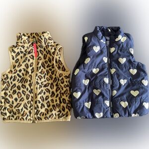 GAP Kids Leopard and Heart Print Vests
